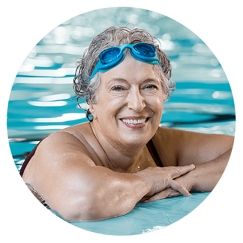 Senior Woman In Pool